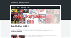 Desktop Screenshot of broadwaybootlegstrade.weebly.com