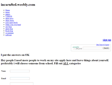 Tablet Screenshot of incarn8ed.weebly.com