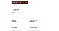 Desktop Screenshot of jewknowledge.weebly.com