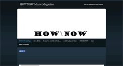 Desktop Screenshot of hownowmusicmag.weebly.com