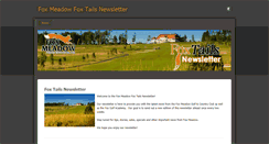 Desktop Screenshot of foxmeadowgolfclubnewsletter.weebly.com