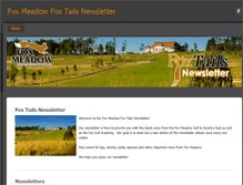 Tablet Screenshot of foxmeadowgolfclubnewsletter.weebly.com