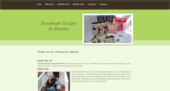 Desktop Screenshot of handmadedesignsbyheather.weebly.com