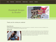 Tablet Screenshot of handmadedesignsbyheather.weebly.com