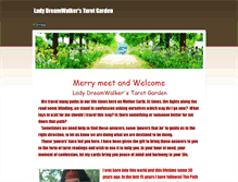 Tablet Screenshot of ladydreamwalkerstarotgarden.weebly.com
