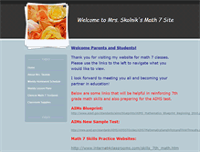 Tablet Screenshot of mrsskolnik.weebly.com