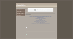 Desktop Screenshot of cashgiftingsite.weebly.com