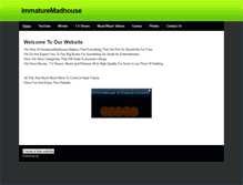 Tablet Screenshot of immaturemadhouse.weebly.com