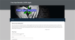 Desktop Screenshot of freeaqwbenefits.weebly.com