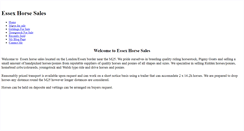 Desktop Screenshot of essexhorsesales.weebly.com