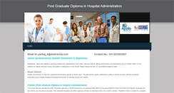Desktop Screenshot of pgdiplomahospitalmanagement.weebly.com