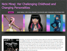 Tablet Screenshot of nickiminajchallengingchildhood.weebly.com