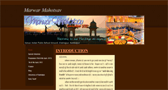 Desktop Screenshot of marwarmahotsav.weebly.com