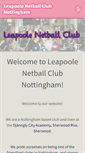 Mobile Screenshot of leapoolenetballclub.weebly.com