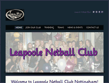 Tablet Screenshot of leapoolenetballclub.weebly.com