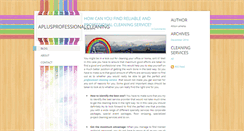 Desktop Screenshot of aplusprofessionalcleaning.weebly.com