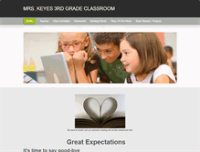 Tablet Screenshot of mrskeyes3rdgradeclassroom.weebly.com