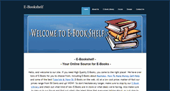 Desktop Screenshot of e-bookshelf.weebly.com