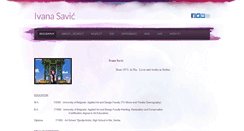 Desktop Screenshot of ivanasavicart.weebly.com