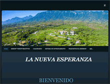 Tablet Screenshot of lanuevaesperanza.weebly.com