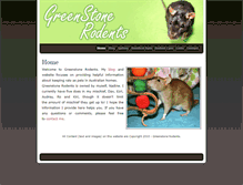 Tablet Screenshot of greenstonerodents.weebly.com