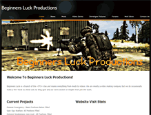 Tablet Screenshot of beginnersluckproductions.weebly.com