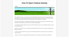 Desktop Screenshot of howtoopenchakras.weebly.com