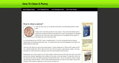 Desktop Screenshot of howtocleanapenny.weebly.com