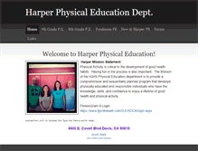 Tablet Screenshot of harperpedept.weebly.com