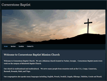 Tablet Screenshot of cornerstonebaptist.weebly.com