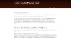 Desktop Screenshot of howtoadjustguitarneck.weebly.com