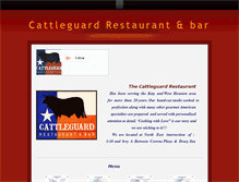 Tablet Screenshot of cattleguardrestaurant.weebly.com