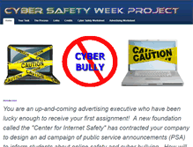 Tablet Screenshot of cybersafetyweekproject.weebly.com