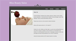 Desktop Screenshot of blissbeautysalon.weebly.com