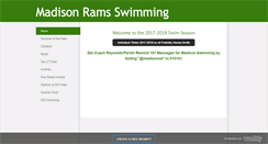 Desktop Screenshot of madisonswimming.weebly.com