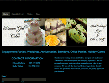 Tablet Screenshot of dreamgirlcakes.weebly.com