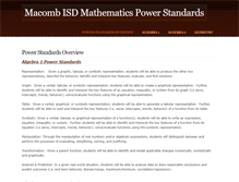 Tablet Screenshot of mathematicspowerstandards.weebly.com