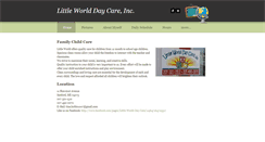 Desktop Screenshot of littleworlddaycare.weebly.com