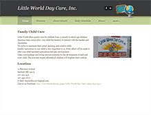 Tablet Screenshot of littleworlddaycare.weebly.com