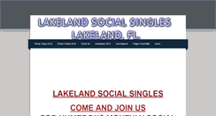 Desktop Screenshot of lakelandsocialsingles.weebly.com