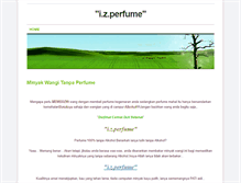 Tablet Screenshot of izperfume.weebly.com