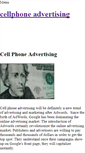 Mobile Screenshot of cellphoneads.weebly.com
