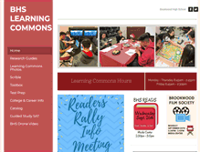 Tablet Screenshot of bhsmediacenter.weebly.com