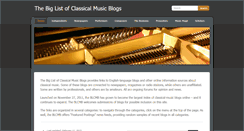 Desktop Screenshot of classical-music-blogs.weebly.com