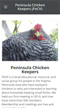 Mobile Screenshot of peninsulachickenkeepers.weebly.com