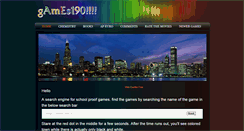 Desktop Screenshot of games190.weebly.com