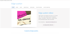 Desktop Screenshot of edge-ucation.weebly.com