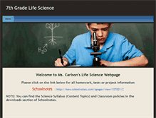 Tablet Screenshot of carlsonscience.weebly.com