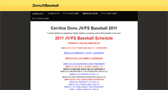 Desktop Screenshot of donsjvbaseball.weebly.com