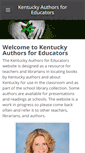 Mobile Screenshot of kyauthorsforeducators.weebly.com